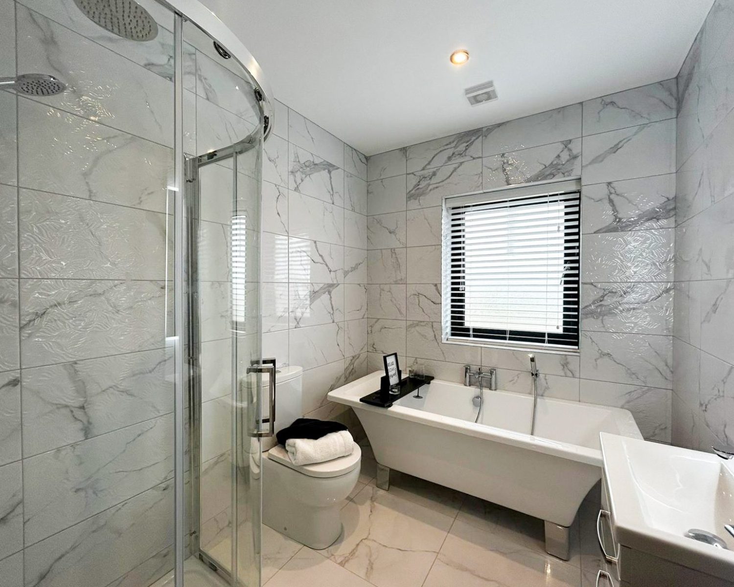 Bathrooms finished to high spec